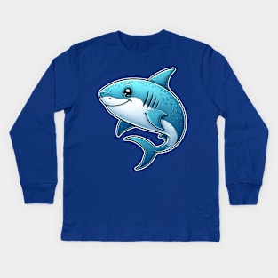 Cute shark Kids Long Sleeve T-Shirt